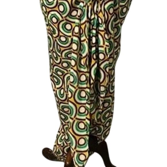 Zara Pareo Sarong Wrap Skirt Front Knot Self Closure Lightweight M Green Yellow - Picture 6 of 16